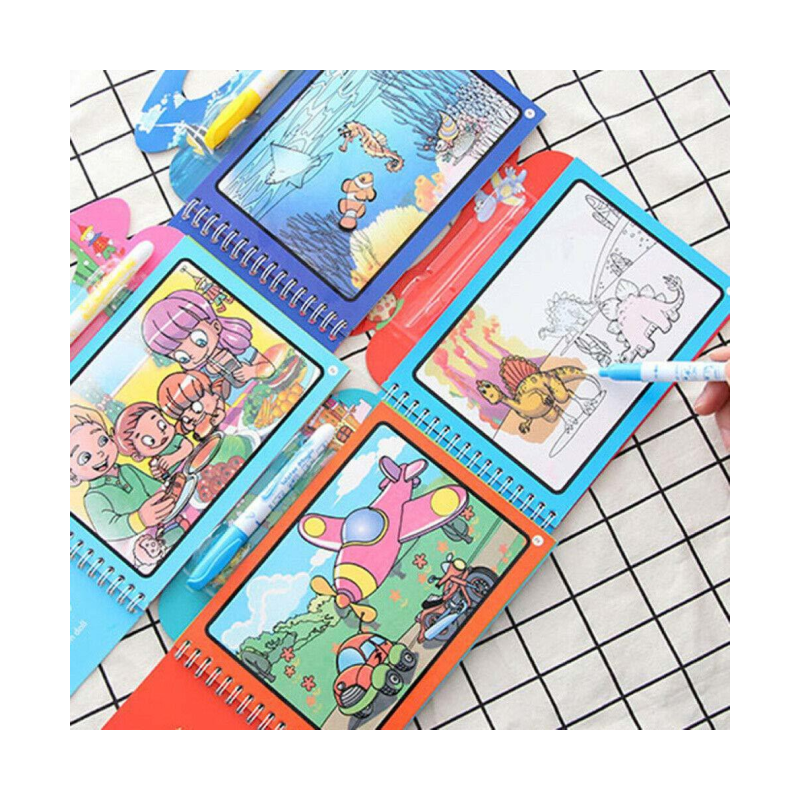 A4 Reusable Magic Water Painting Book with Magic Doodle Pen