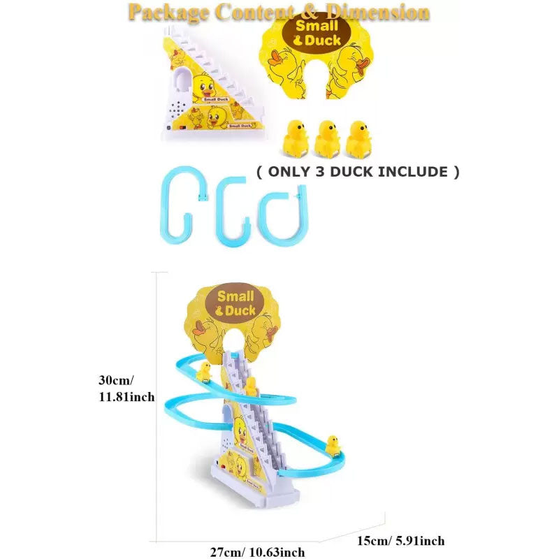 Duckling Toy Set | Automatic Stair-Climbing Ducklings Race Track Toy Set