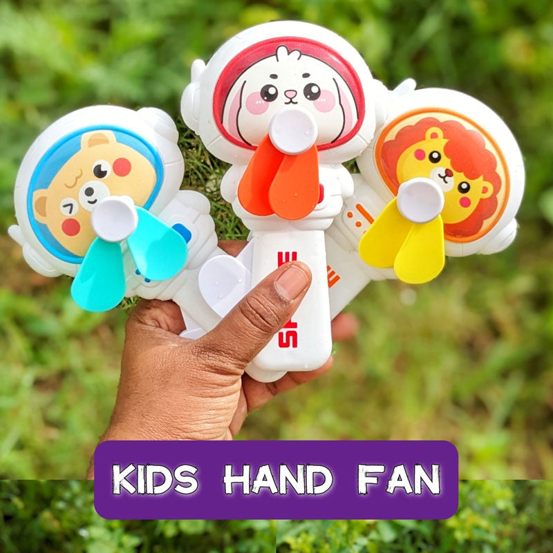 Manual Hand Press Fan for Kids | Portable Hand Pressure Mini Toy Fan