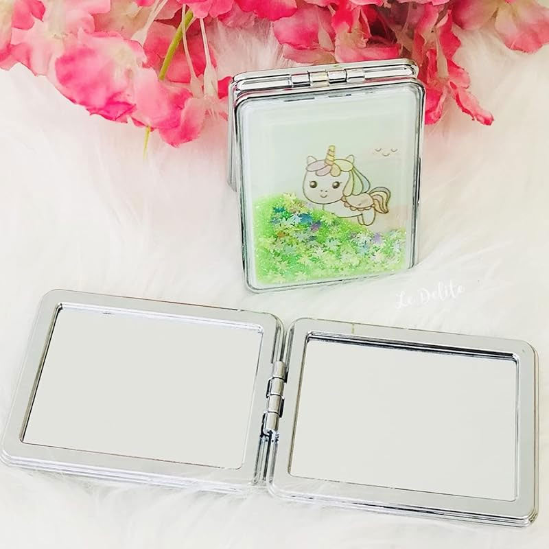 Makeup Mirror | Glitter Confetti Foldable Pocket Mirror