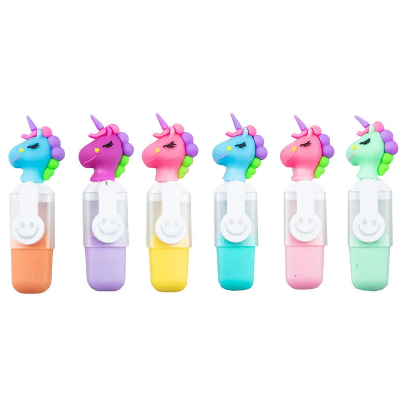 Highlighters  | Unicorn Highlighter Pens for Kids (Pack of 6)