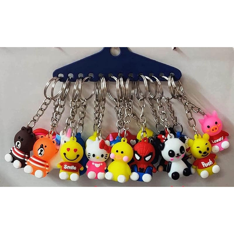 Fun & Adorable Cartoon Theme Character Key Chains for Kids! (Pack of 1)